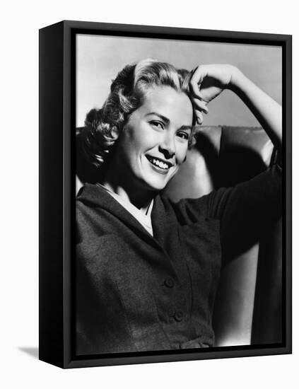 DIAL M FOR MURDER, 1954 directed by ALFRED HITCHCOCK Grace Kelly (b/w photo)-null-Framed Stretched Canvas