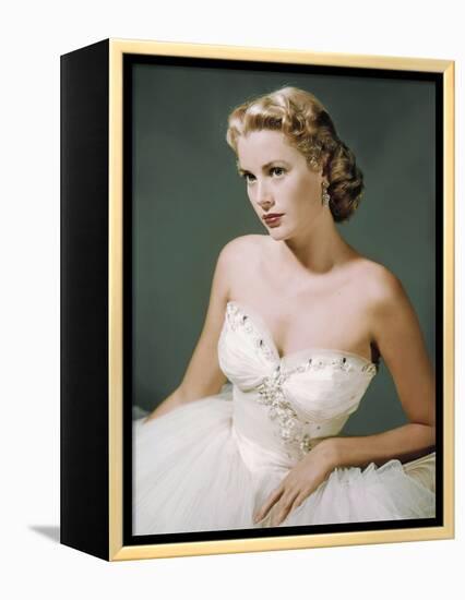 DIAL M FOR MURDER, 1954 directed by ALFRED HITCHCOCK Grace Kelly (photo)-null-Framed Stretched Canvas