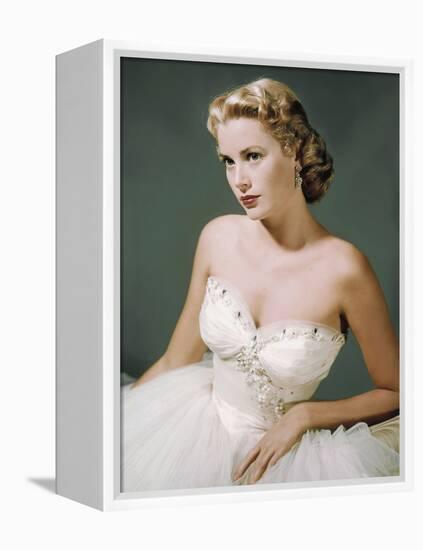 DIAL M FOR MURDER, 1954 directed by ALFRED HITCHCOCK Grace Kelly (photo)-null-Framed Stretched Canvas