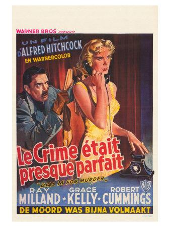 Dial M For Murder Belgian Movie Poster 1954 Art Print By Art Com