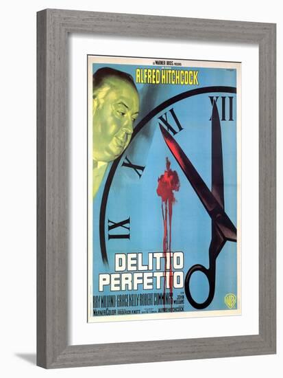 Dial M For Murder, Italian Movie Poster, 1954-null-Framed Art Print