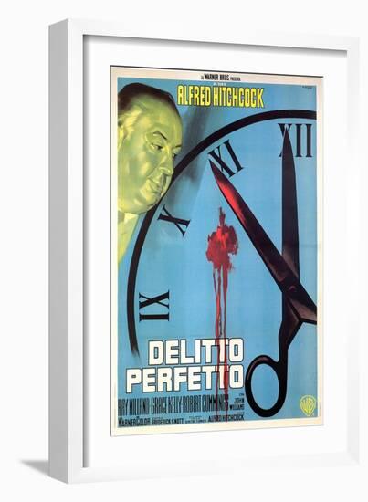 Dial M For Murder, Italian Movie Poster, 1954-null-Framed Art Print