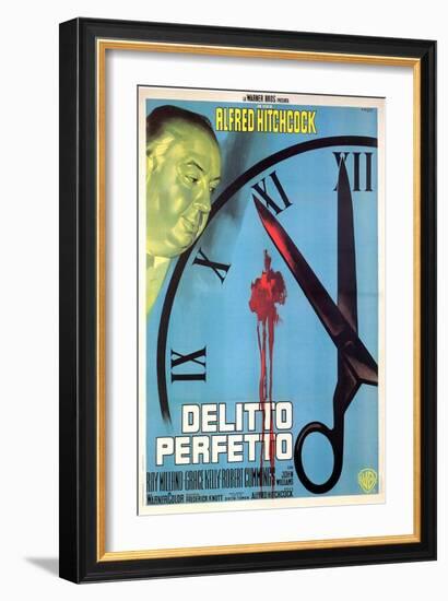 Dial M For Murder, Italian Movie Poster, 1954-null-Framed Art Print