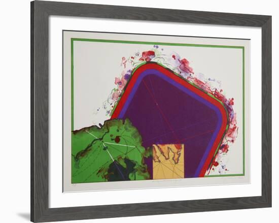 Dialogue with Mindmap 14-Kyme Sarlei-Framed Serigraph