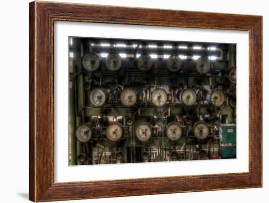 Dials in a Power Station-Nathan Wright-Framed Photographic Print