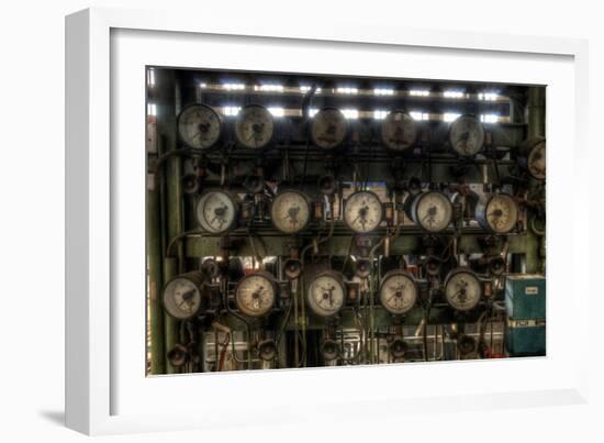 Dials in a Power Station-Nathan Wright-Framed Photographic Print