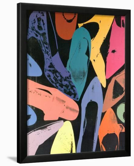 Diamond Dust Shoes, 1980 (lilac, blue, green)-Andy Warhol-Framed Art Print
