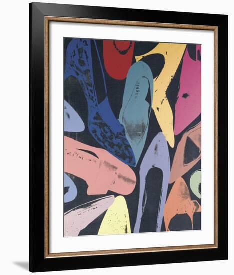 Diamond Dust Shoes, 1980 (lilac, blue, green)-Andy Warhol-Framed Art Print