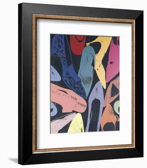 Diamond Dust Shoes, 1980 (lilac, blue, green)-Andy Warhol-Framed Art Print