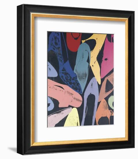 Diamond Dust Shoes, 1980 (lilac, blue, green)-Andy Warhol-Framed Art Print