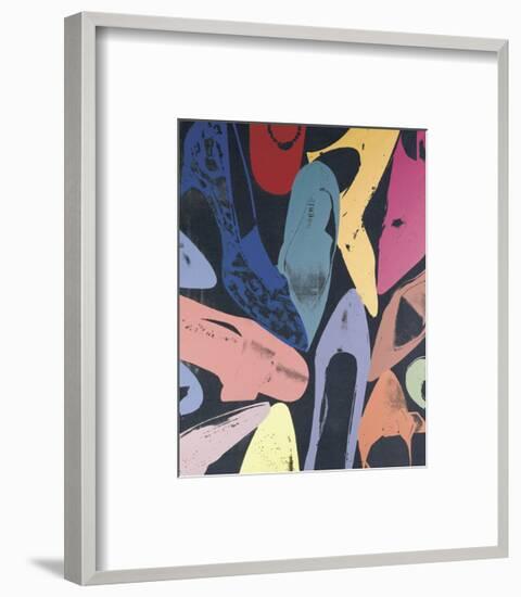 Diamond Dust Shoes, 1980 (lilac, blue, green)-Andy Warhol-Framed Art Print