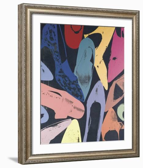 Diamond Dust Shoes, c.1980 (Lilac, Blue, Green)-Andy Warhol-Framed Giclee Print