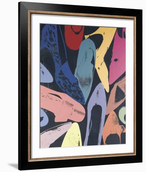 Diamond Dust Shoes, c.1980 (Lilac, Blue, Green)-Andy Warhol-Framed Giclee Print