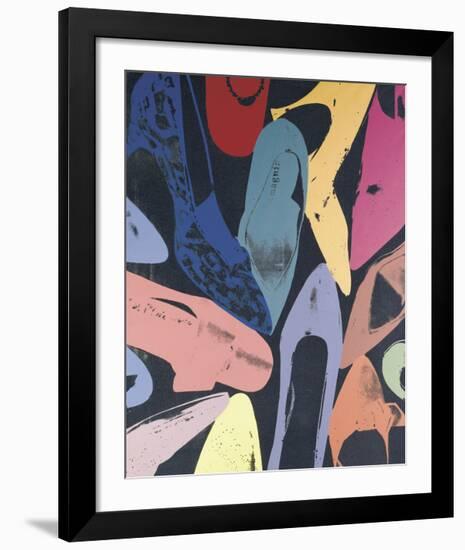 Diamond Dust Shoes, c.1980 (Lilac, Blue, Green)-Andy Warhol-Framed Giclee Print