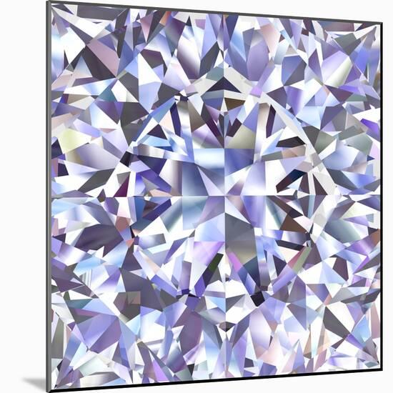 Diamond Geometric Pattern Of Colored Brilliant Triangles-oneo-Mounted Art Print