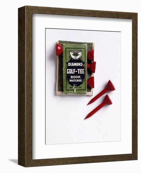 Diamond Golf Tee book of matches, c1900-Unknown-Framed Giclee Print