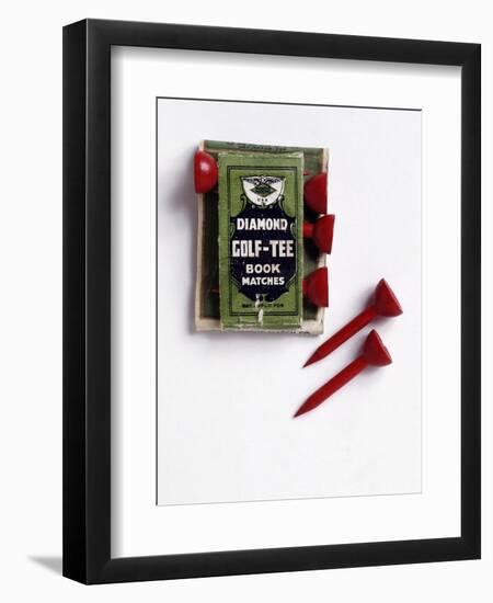 Diamond Golf Tee book of matches, c1900-Unknown-Framed Giclee Print