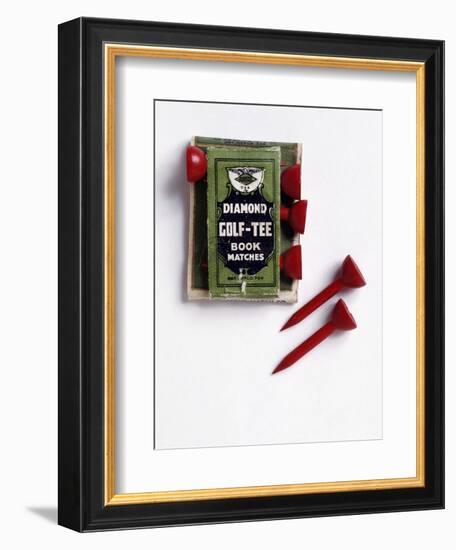 Diamond Golf Tee book of matches, c1900-Unknown-Framed Giclee Print