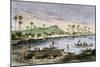 Diamond Head and Waikiki in the Hawaiian Islands, 1870s-null-Mounted Giclee Print