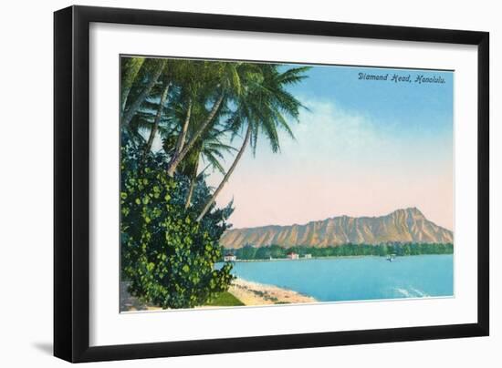 Diamond Head, Honolulu, Hawaii-null-Framed Art Print