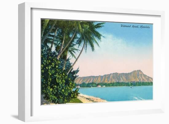Diamond Head, Honolulu, Hawaii-null-Framed Art Print