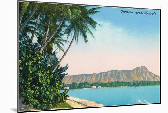 Diamond Head, Honolulu, Hawaii-null-Mounted Art Print
