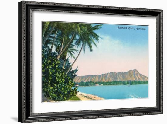 Diamond Head, Honolulu, Hawaii-null-Framed Art Print