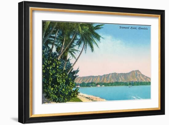 Diamond Head, Honolulu, Hawaii-null-Framed Art Print