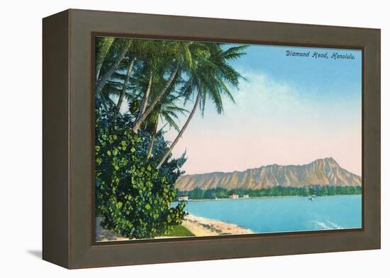 Diamond Head, Honolulu, Hawaii-null-Framed Stretched Canvas