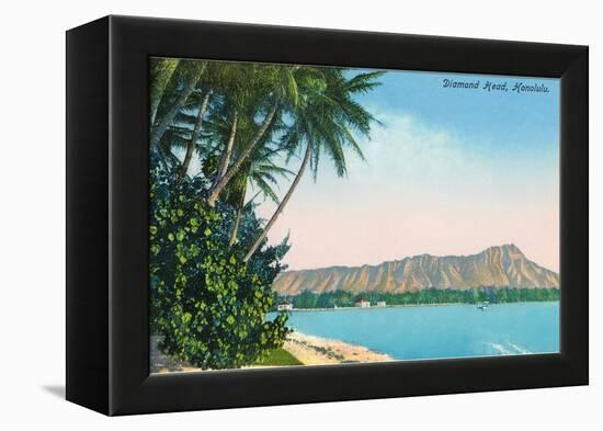 Diamond Head, Honolulu, Hawaii-null-Framed Stretched Canvas