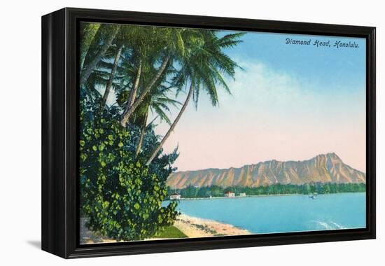 Diamond Head, Honolulu, Hawaii-null-Framed Stretched Canvas