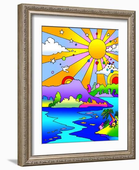 Diamond Head-Howie Green-Framed Giclee Print