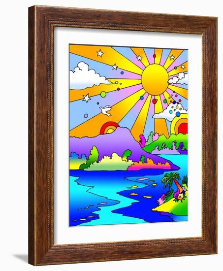 Diamond Head-Howie Green-Framed Giclee Print