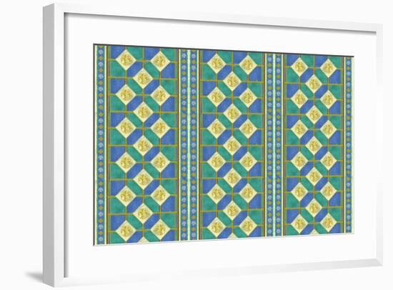 Diamond Pattern-Maria Trad-Framed Giclee Print