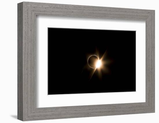 Diamond Ring Solar Eclipse August 2017, Grand Teton National Park-Vincent James-Framed Photographic Print