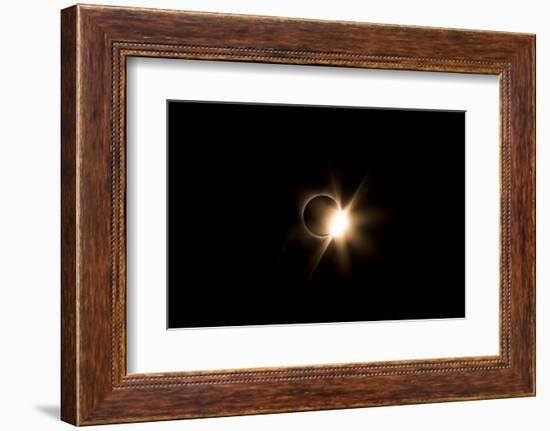 Diamond Ring Solar Eclipse August 2017, Grand Teton National Park-Vincent James-Framed Photographic Print