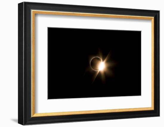 Diamond Ring Solar Eclipse August 2017, Grand Teton National Park-Vincent James-Framed Photographic Print