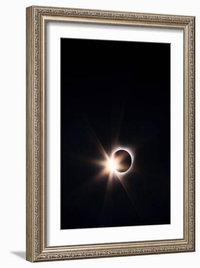 Diamond Ring Total Solar Eclipse 2017 Grand Teton National Park-Vincent James-Framed Photographic Print