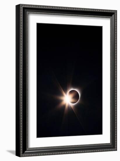 Diamond Ring Total Solar Eclipse 2017 Grand Teton National Park-Vincent James-Framed Photographic Print