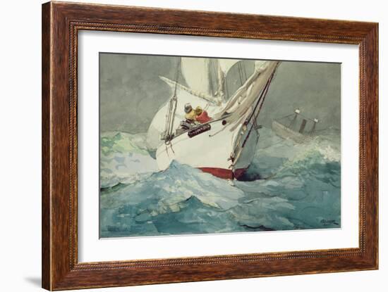 Diamond Shoal, 1905 (Oil on Canvas)-Winslow Homer-Framed Giclee Print