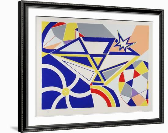 Diamond-Knox Martin-Framed Serigraph