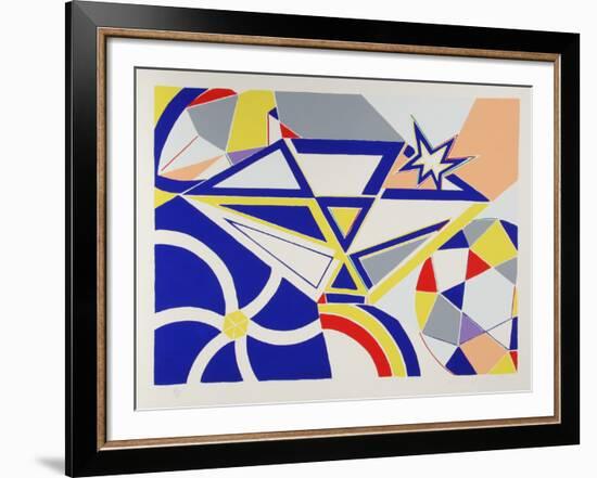 Diamond-Knox Martin-Framed Serigraph