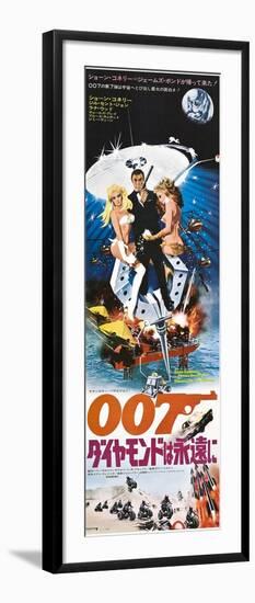 Diamonds are Forever, Japanese poster, Sean Connery, 1971-null-Framed Art Print