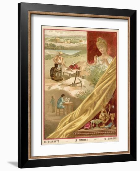 Diamonds-null-Framed Giclee Print