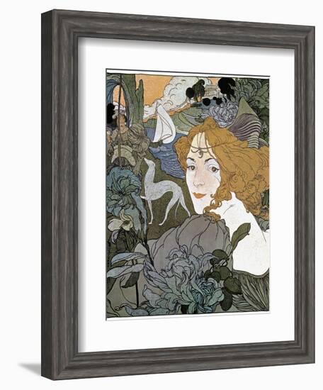 Diana, 1897-Georges de Feure-Framed Giclee Print