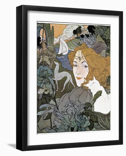 Diana, 1897-Georges de Feure-Framed Giclee Print