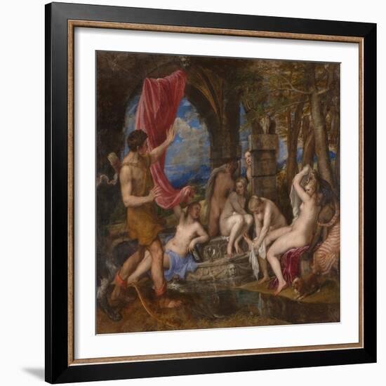 Diana and Actaeon, 1556-1559-Titian (Tiziano Vecelli)-Framed Giclee Print