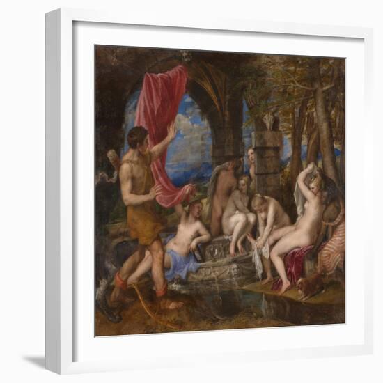 Diana and Actaeon, 1556-1559-Titian (Tiziano Vecelli)-Framed Giclee Print