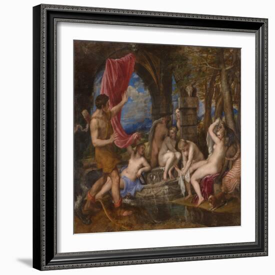 Diana and Actaeon, 1556-1559-Titian (Tiziano Vecelli)-Framed Giclee Print