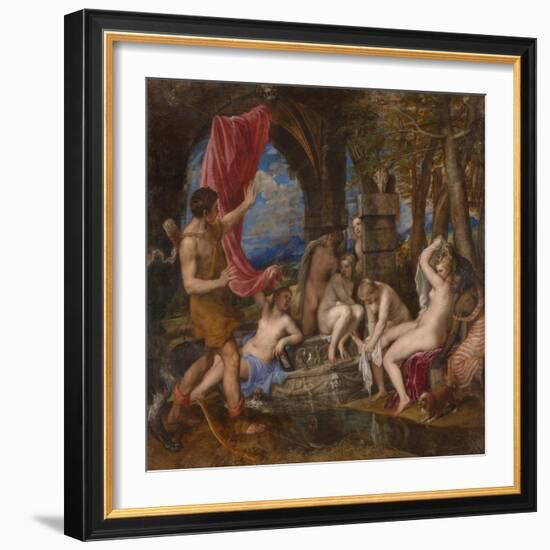 Diana and Actaeon, 1556-1559-Titian (Tiziano Vecelli)-Framed Giclee Print